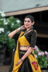 Awy 7066 Yellow Navratri Tradition Lehenga Choli manufacturers